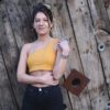 ⁦שרשרת/צמיד מתלפף דיסקית צבעונית סתוית⁩ – תמונה ⁦2⁩