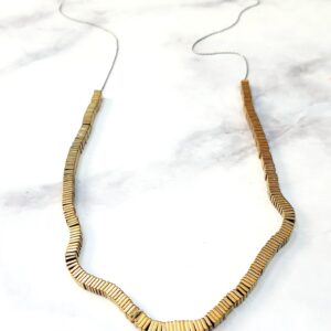 שרשרת משושי המטייט מוזהבת ארוכה