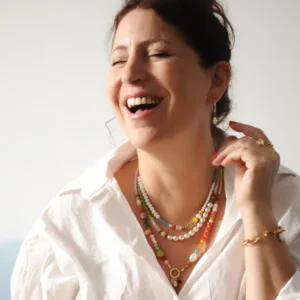 שרשרת ספרינג 3 שורות צבעונית חגיגית שבועות