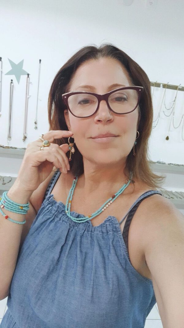 ⁦צמיד שרשרת טורקיז עליז⁩ – תמונה ⁦4⁩
