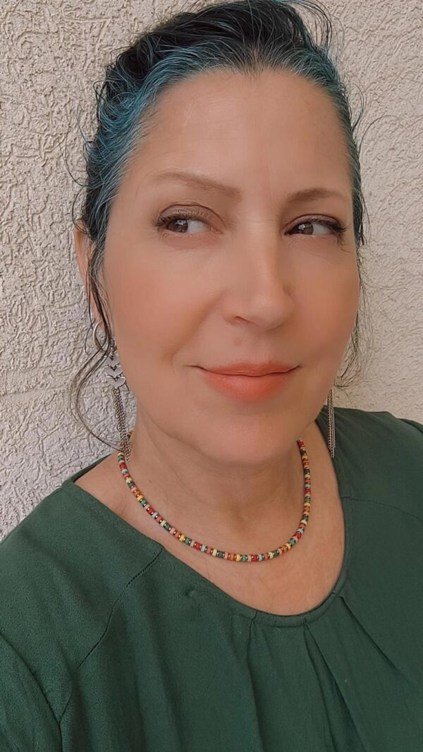 ⁦שרשרת המטייט צבעוני וחוצצי המטייט הדס⁩ – תמונה ⁦3⁩