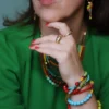 ⁦diva קייצית צבעונית - שרשרת/צמיד מתלפף משודרגת⁩ – תמונה ⁦9⁩
