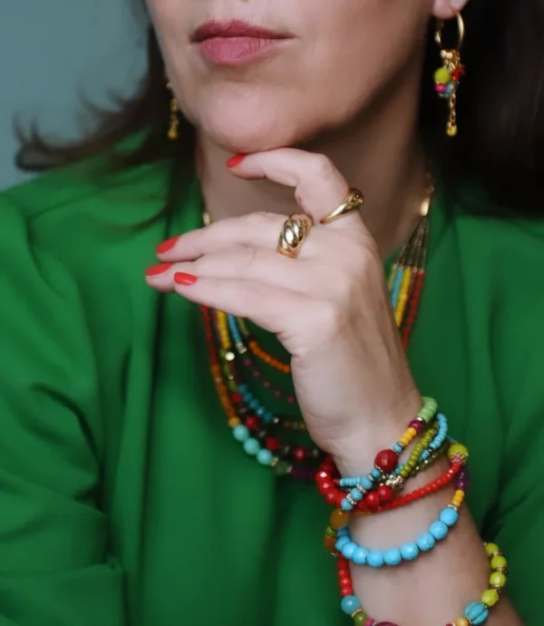 ⁦diva קייצית צבעונית - שרשרת/צמיד מתלפף משודרגת⁩ – תמונה ⁦9⁩