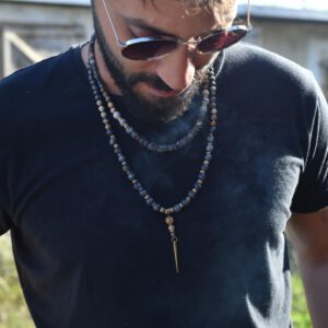 סט שרשראות אדמה ואבן - ג'ספר ולברדורייט