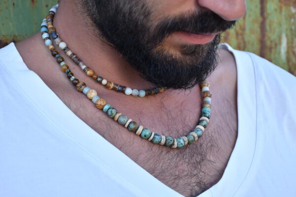 ⁦שרשרת טורקיז אפריקאי⁩ – תמונה ⁦4⁩