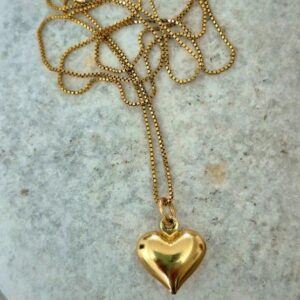 לב נפוח על שרשרת גולדפילד בוקס