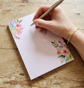 פנקס פרחים רומנטי