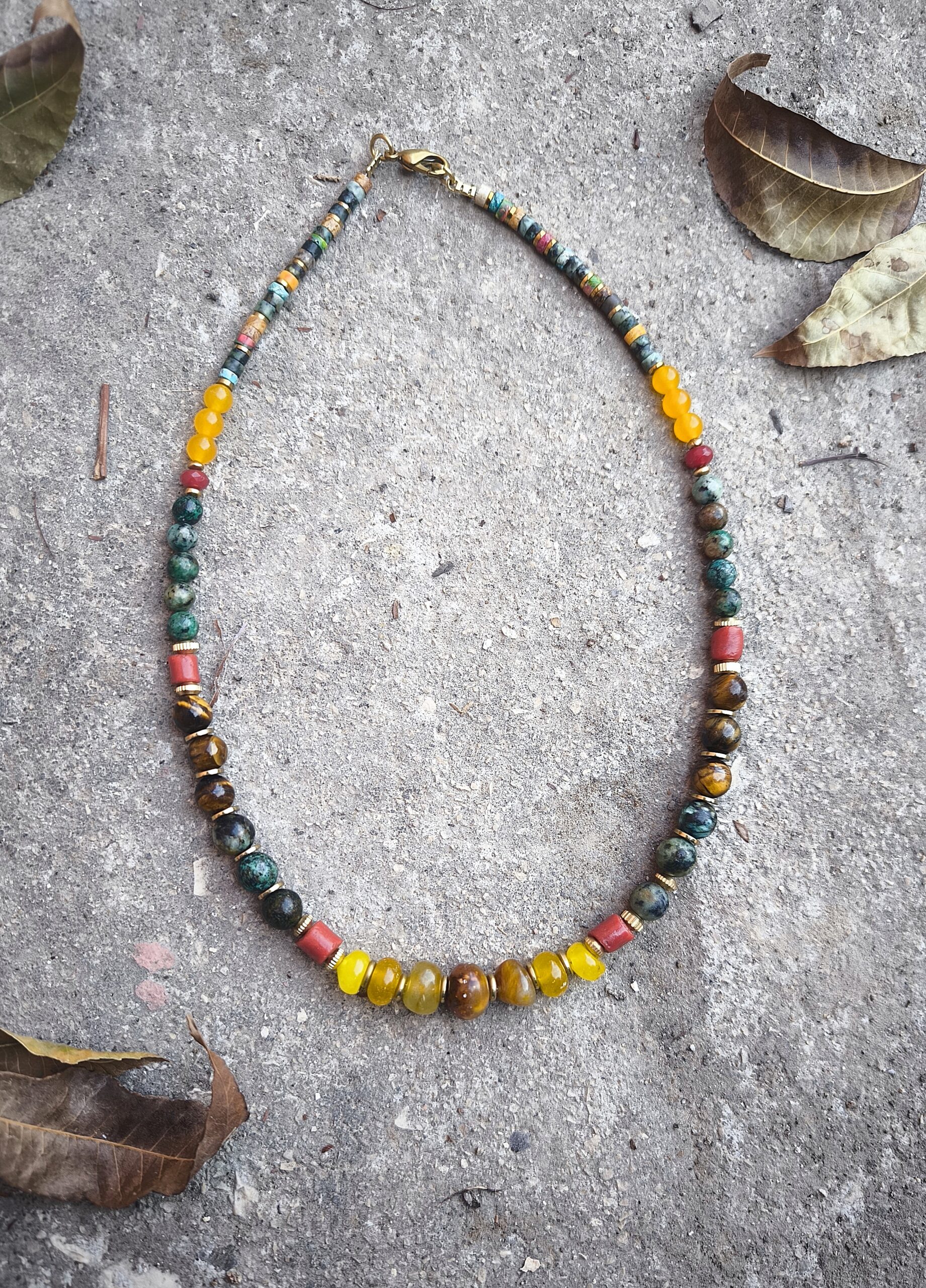 שרשרת אבני חן ג'ונגל